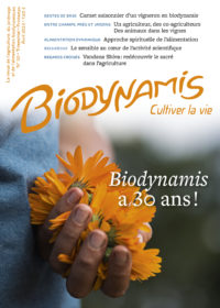 Revue Biodynamis couverture 121 anniversaire 30 ans