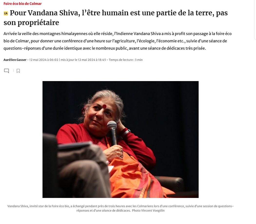 Vandana Shiva biodynamie