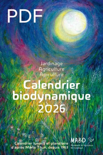 Calendrier 2026 lunaire biodynamique MABD