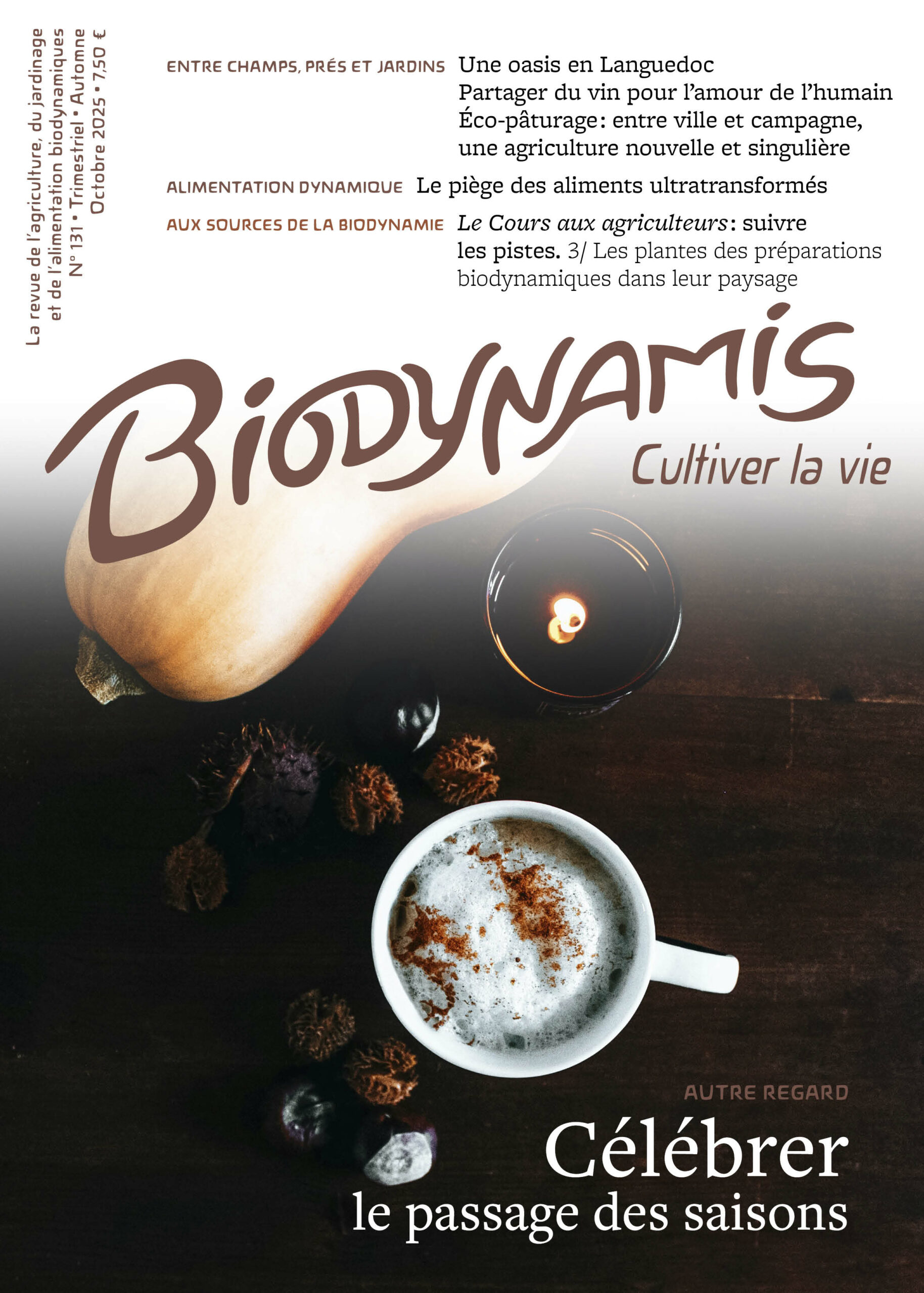 Revue Biodynamis automne 2025 n°131 Célébrer le passage des saisons